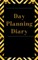 Day Planning Diary - Planning My Day - Gold Black Brown Strips Cover