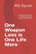 One Weapon Less Is One Life More