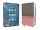Niv, Quest Study Bible, Leathersoft, Gray/Pink, Thumb Indexed, Comfort Print