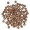 Karoliukai mediniai 10mm 100vnt  dark brown