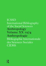 Ibss: Anthropology: 1974 Vol 20 Ibss: Anthropology: 1974 Vol 20