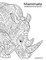 Mammals Coloring Book for Grown-Ups 3 & 4