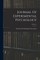 Journal Of Experimental Psychology; Volume 1