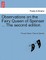 Observations on the Fairy Queen of Spenser ... The second edition, vol. I