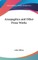 Areopagitica and Other Prose Works