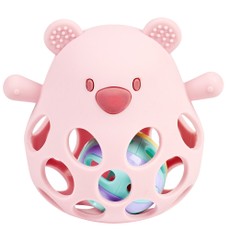 NATTOU Bear rattle en ball pink