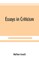Essays in criticism