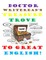 Doctor WriteRead's Treasure Trove to Great English
