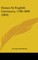 Essays In English Literature, 1780-1860 (1895)