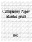 Calligraphy Paper (slanted grid)