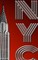 NYC Crystler Red Creative Drawing Journal
