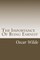 The Importance Of Being Earnest