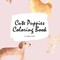 Cute Puppies Coloring Book for Children (8.5x8.5 Coloring Book / Activity Book)