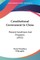 Constitutional Government In China