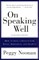 On Speaking Well