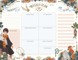 Harry Potter: Floral Fantasy Weekly Planner Notepad
