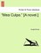"Mea Culpa." [A Novel.]