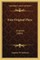 Four Original Plays