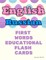 English Russian First Words Educational Flash Cards