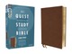 Niv, Quest Study Bible, Large Print, Leathersoft, Brown, Comfort Print