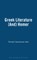 Greek Literature (And) Homer