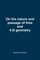 On the nature and passage of time and 4-D geometry