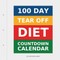 100 Day Tear-Off Diet Countdown Calendar