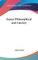 Essays Philosophical and Literary