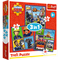 TREFL FIREMAN SAM Pužļu komplekts 3in1 Ugunsdzēsējs Sems