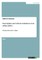 Description and critical evaluation of an urban policy
