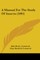 A Manual For The Study Of Insects (1895)