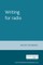 Writing for Radio
