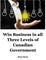 Win Business In All Three Levels of Canadian Government