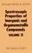 Spectroscopic Properties of Inorganic and Organometallic Compounds
