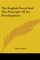 The English Novel And The Principle Of Its Development