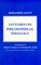 Lectures on Philosophical Theology