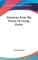 Selections From The Poems Of George Darley