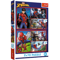 TREFL SPIDER-MAN puzzle set Spider stories, 2x70 pcs