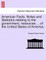 American Facts. Notes and Statistics Relating to the Government, Resources ... of the United States of America.