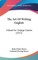 The Art Of Writing English