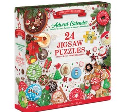 Puzzle–advent calendar Christmas Delights, 24 puzzles of 50 pieces: 1200 pieces Puzzle–advent calendar Christmas Delights, 24 puzzles of 50 pieces: 1200 pieces