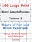 100 Large Print Word Search Puzzles Volume 2