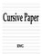 Cursive Paper