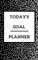 Today's Goal Planner - Planning My Day - Gold Black Strips Cover
