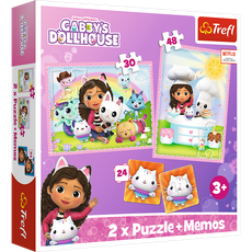 TREFL GABBY´S DOLLHOUSE Puzzle set with memo cards TREFL GABBY´S DOLLHOUSE Puzzle set with memo cards
