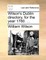 Wilson's Dublin Directory, for the Year 1780. ...