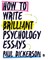 How to Write Brilliant Psychology Essays