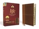 Niv, Life Application Study Bible, Third Edition, Personal Size, Leathersoft, Brown, Indexed, Red Letter Edition