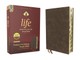 Niv, Life Application Study Bible, Third Edition, Bonded Leather, Brown, Red Letter, Thumb Indexed