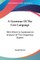 A Grammar Of The Cree Language